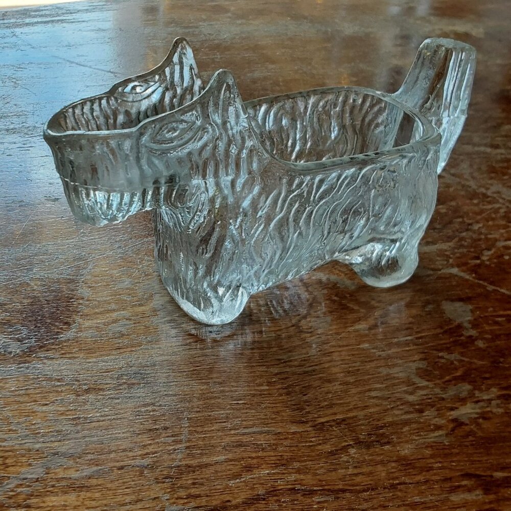 Antique Depression Era Glass Scottie dog creamer